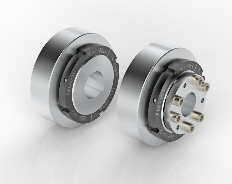 ENEMACS smallest torque limiter ECA Safety coupling for the smallest installation spaces